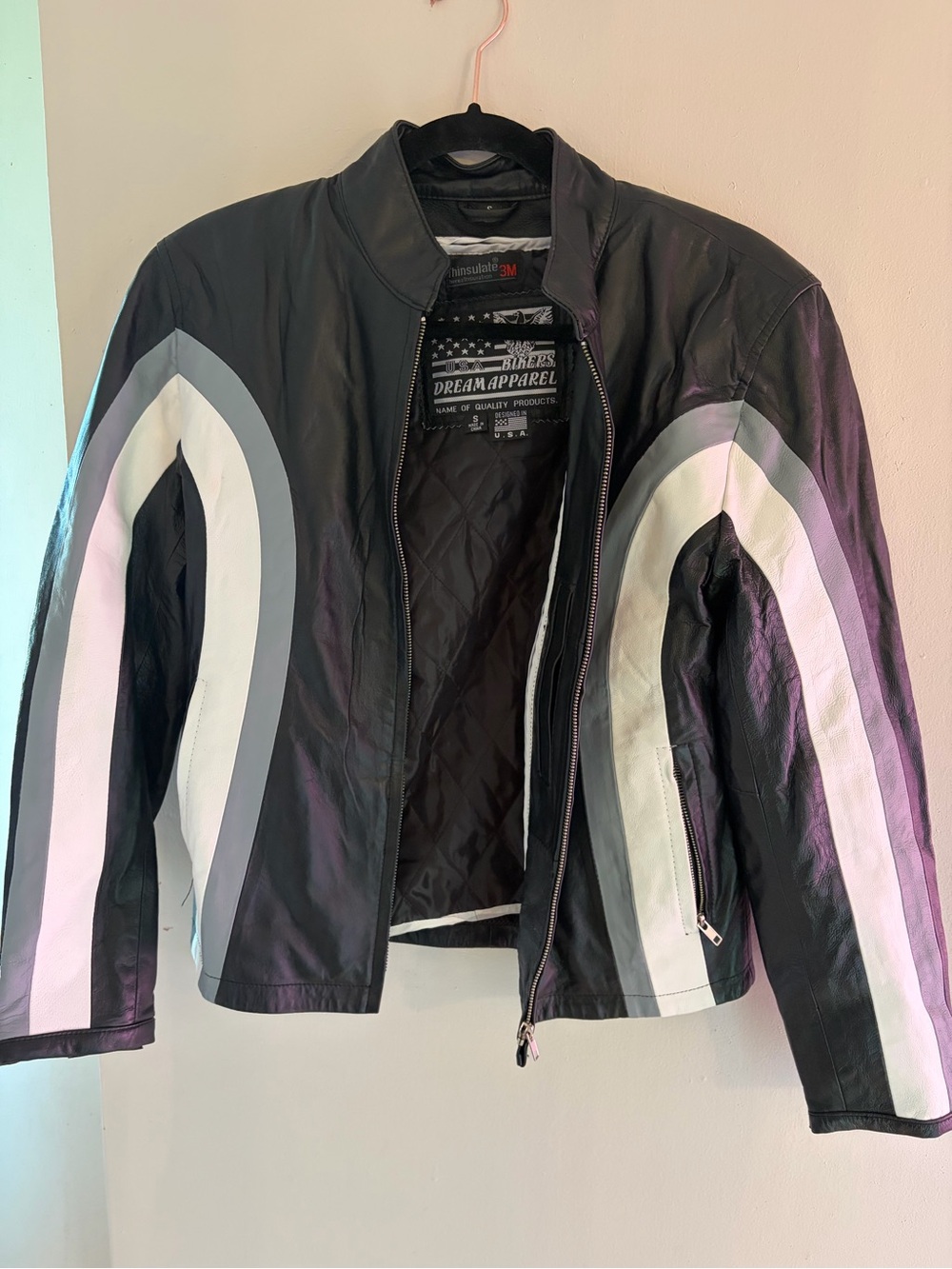 USA Bikers Dream Apparel Women’s Leather Jacket